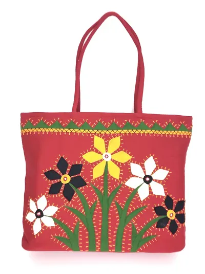 SriShopify Handicrafts Embroidery Handmade Women Handbags Ladies Shoulder bag Traditional Cotton Banjara Multicolor Tote bag
