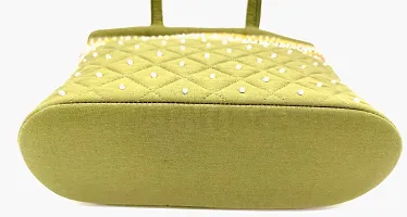 srishopify handicrafts handbags SMALL size for ladies hand stitching Traditional MINI Handle Bag Banjara handmade 9x7x3 Inch Purse Cotton Hand work Work Craft-thumb4