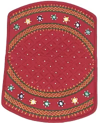 SriShopify Handicrafts Mobile money purse for women stylish Purse fancy trendy wallet banjara original mirror work money pouch for girls (8.5 inch Mobile Purse Two Fold Red Yellow)-thumb4