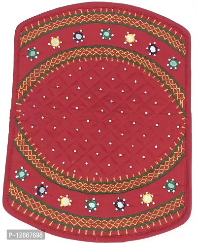 SriShopify Handicrafts Mobile money purse for women stylish Purse fancy trendy wallet banjara original mirror work money pouch for girls (8.5 inch Mobile Purse Two Fold Red Yellow)-thumb5