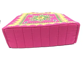 SriShopify Womenrsquo;s Handbag Banjara Traditional Shoulder bag Tote bag Cotton handmade (Pink and Yellow Big size, Mirror and Beads thread Work) Size 25x25x9 cm-thumb4