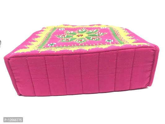 SriShopify Womenrsquo;s Handbag Banjara Traditional Shoulder bag Tote bag Cotton handmade (Pink and Yellow Big size, Mirror and Beads thread Work) Size 25x25x9 cm-thumb5