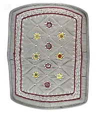 SriShopify Handicrafts Mini Women Wallets Combo for Ladies | Women Gift Items for Birthday Special | rakshabandhan Gifts for Sister Latest (6.5 inch Small Pouch Grey Maroon Two Fold)-thumb3