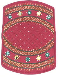 SriShopify Handicrafts Money Purse for Kids Banjara Mini Purse for Girls Clutch Purse Money Wallet (6.5 Inch Small Purse Red Original Mirrors Beads and Thread Work Handmade)-thumb3