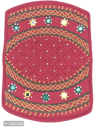 SriShopify Handicrafts Money Purse for Kids Banjara Mini Purse for Girls Clutch Purse Money Wallet (6.5 Inch Small Purse Red Original Mirrors Beads and Thread Work Handmade)-thumb4