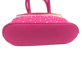 SriShopify Handmade Mini Purse Flap Handbag stylish trendy Purse/Handbag, Mini Beautiful Fashion Washable Sling bag Bhai Dooj Gift for Sister-thumb3