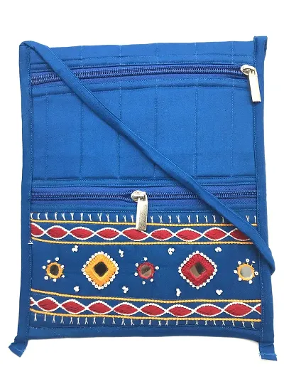 srishopify handicrafts Trendy Sling Crossbody sling Bag Travel Office Business Messenger Bag Women Stylish Mobile Purse bag (9x8 inch Medium Work passport purse)