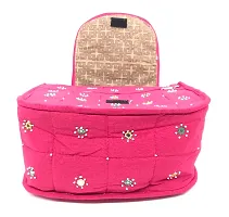 srishopify handicrafts Handmade Ladies Sling Bag |Sling Cross Body Bag for Women Makeup Bag Girls Shoulder Bag With Adjustable Strap Gifts for Mother 12 Inch Pink-thumb1