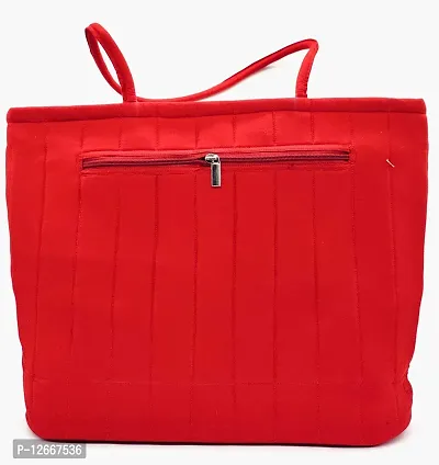 SriShopify Handcrafted Banjara embroidered shoulder bags Mirror work Handbag for Women | Travel handmade handbag | Zipper Tote Bag ladies (Medium Shopping Handbag Red Tote bags)-thumb3