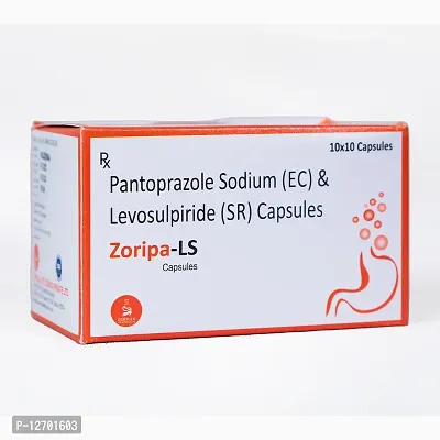 Zoripa-Ls I Pantoprazole Sodium (Ec) I Levosulpiride (Sr) I 10 Capsules-thumb0