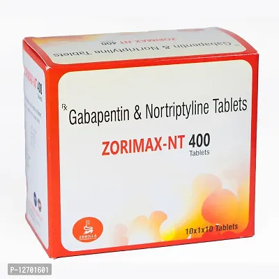 Zorimax Nt 400 Gabapentin I Nortriptyline 10 Tablets