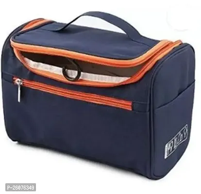 Stylish Navy Blue Polyester Organizers/ Makeup Pouch For Women