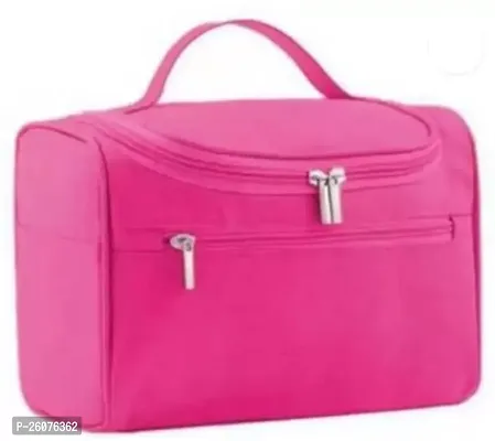 Stylish Pink Polyester Organizers/ Makeup Pouch For Women-thumb0
