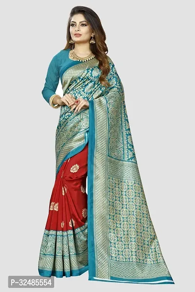 Elegant Art Silk Woven Design Saree with Blouse piece For Women