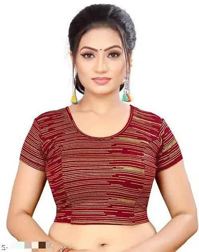 Reliable Lycra Blend Stitched Blouses For Women