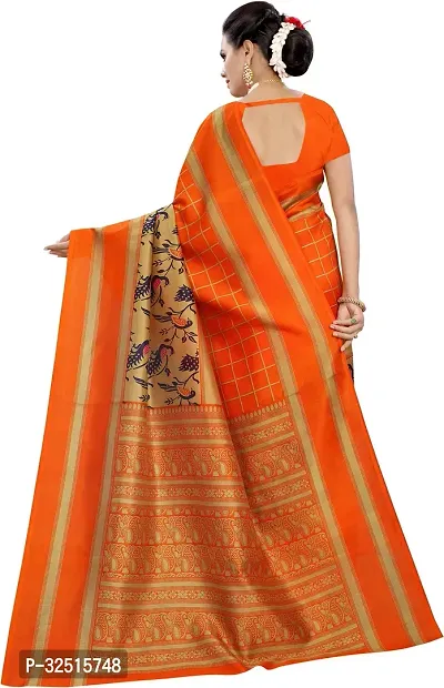 Stylish Art Silk Woven Design Saree with Blouse piece For Women Pack Of 2-thumb4