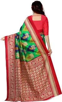 Elegant Multicoloured Art Silk Printed Saree With Blouse Piece For Women Pack Of 2-thumb2