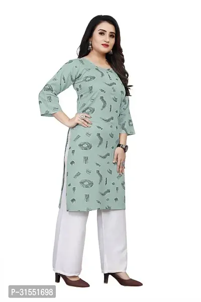 Stylish Crepe Stitched Kurta For Women-thumb2