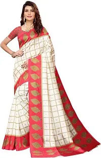 Elegant Art Silk Printed Saree with Blouse piece For Women-thumb2