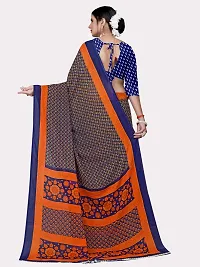 Beautiful Multicoloured Georgette Printed Saree With Blouse Piece For Women-thumb3