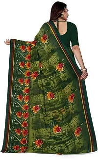 Elegant Multicoloured Georgette Saree with Blouse piece For Women-thumb3