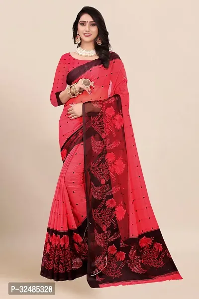 Elegant Georgette Printed Saree with Blouse piece For Women