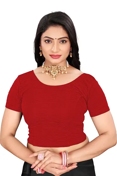 Reliable Lycra Blend Stitched Blouses For Women