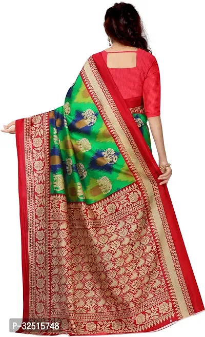 Stylish Art Silk Woven Design Saree with Blouse piece For Women Pack Of 2-thumb2