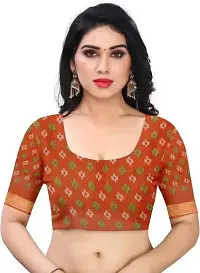 Elegant Cotton Silk Printed Saree with Blouse piece For Women-thumb2