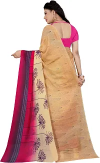 Elegant Georgette Printed Saree with Blouse piece For Women-thumb2