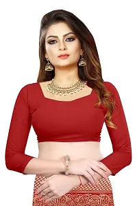 Beautiful Maroon Art Silk Woven Design Saree With Blouse Piece For Women-thumb3