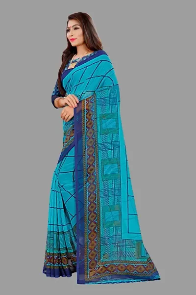 Stylish Polycotton Saree without Blouse piece For Women