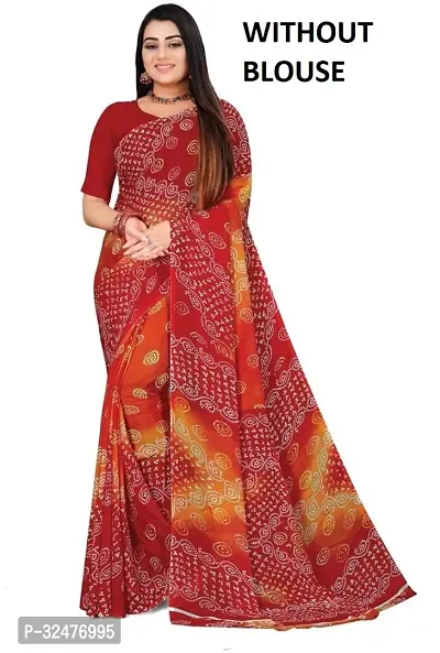 Beautiful Multicoloured Georgette Printed Saree For Women-thumb0