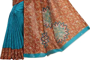 Elegant Art Silk Printed Saree with Blouse piece For Women-thumb4