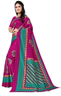 Beautiful Multicoloured Art Silk Printed Saree For Women-thumb1