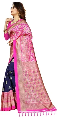 Elegant Art Silk Printed Saree with Blouse piece For Women-thumb3