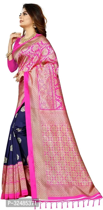 Elegant Art Silk Printed Saree with Blouse piece For Women-thumb4