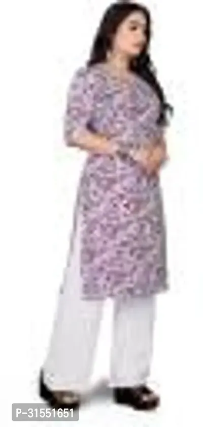 Stylish Crepe Stitched Kurta For Women-thumb2