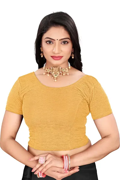 Glamorous Cotton Blend Stitched Blouses 