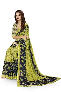 Elegant Georgette Printed Saree with Blouse piece For Women-thumb3