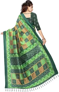 Elegant Art Silk Printed Saree with Blouse piece For Women-thumb1