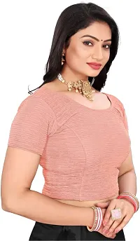 Reliable Pink Lycra Blend Stitched Blouses For Women-thumb1