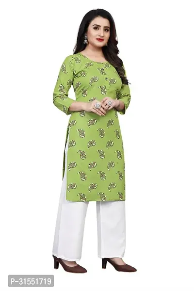 Stylish Crepe Stitched Kurta For Women-thumb0