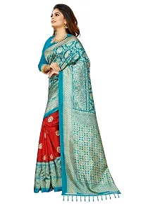 Elegant Art Silk Printed Saree with Blouse piece For Women-thumb2