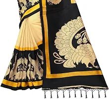 Elegant Cotton Blend Printed Saree with Blouse piece For Women-thumb3