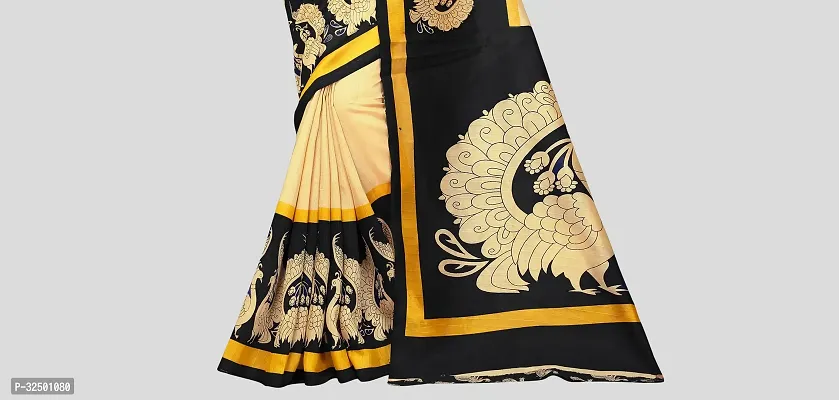 Stylish Multicoloured Cotton Blend Woven Design Saree with Blouse piece For Women-thumb5