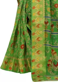 Elegant Cotton Silk Printed Saree with Blouse piece For Women-thumb3