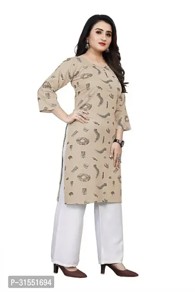 Stylish Crepe Stitched Kurta For Women-thumb2