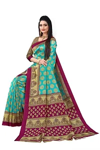 Beautiful Multicoloured Art Silk Printed Saree With Blouse Piece For Women Pack Of 2-thumb3