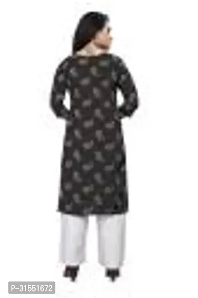 Stylish Crepe Stitched Kurta For Women-thumb3